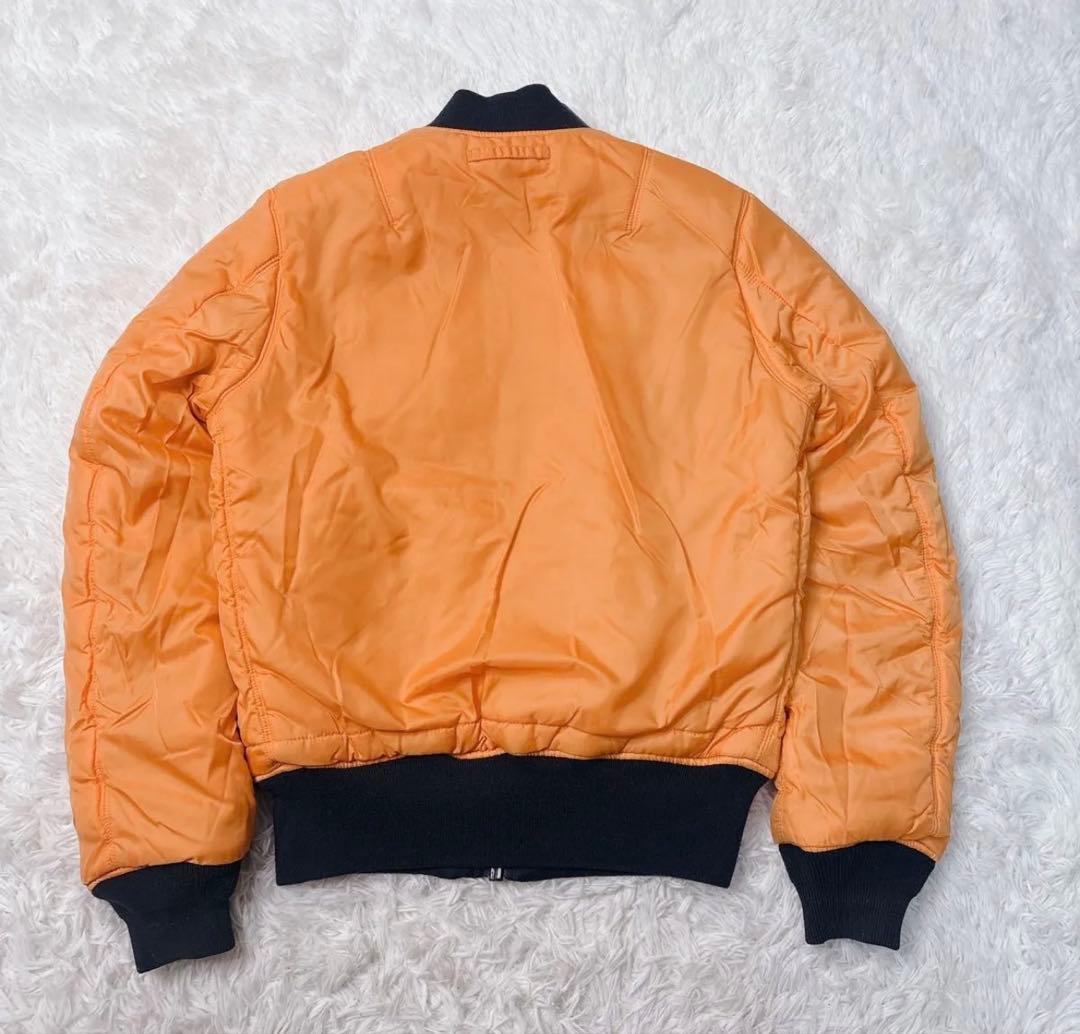 アルファ フライトジャケットma-1 ネイビー リバーシブル 短丈 中綿MA-1