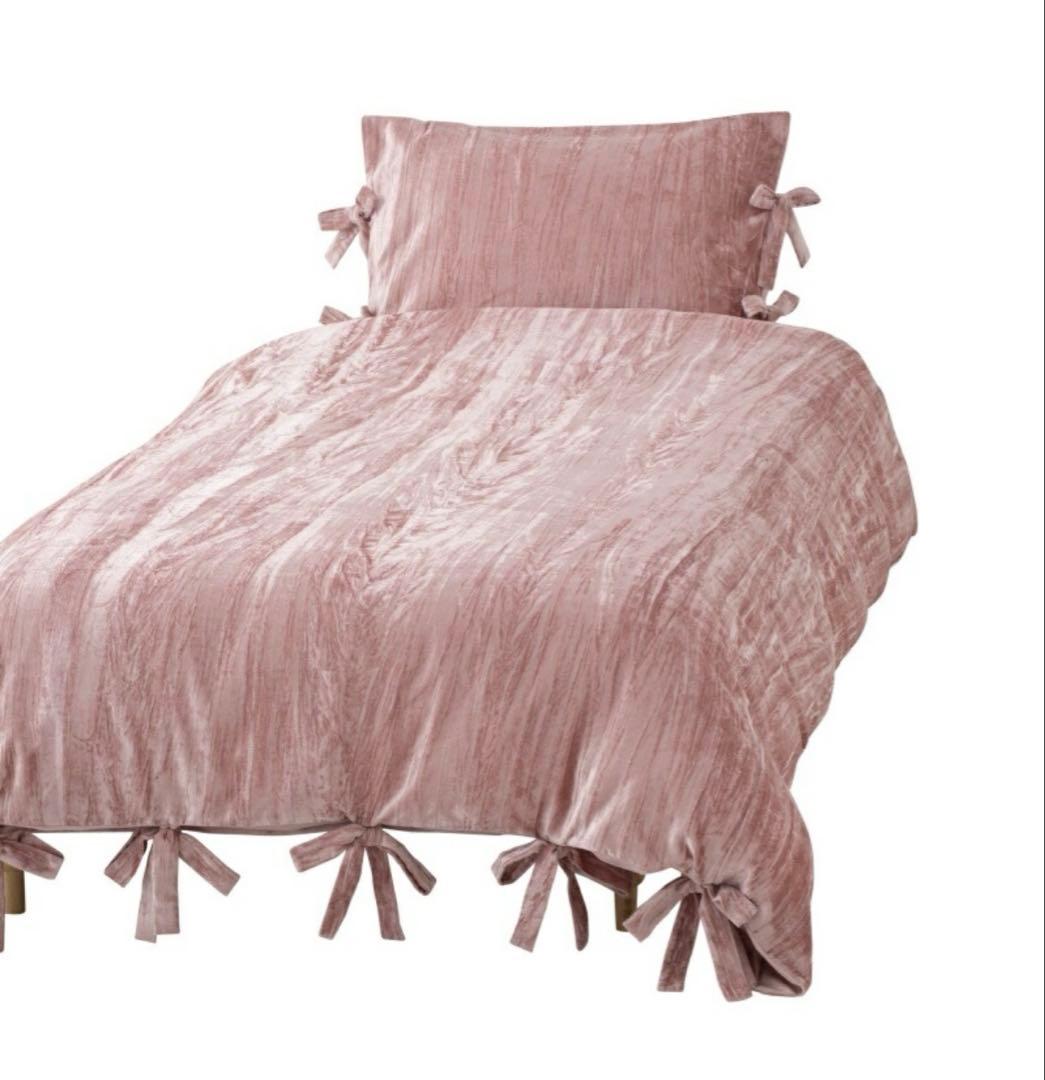 Francfranc レヴィール 掛け布団カバー　ピンク　リボン