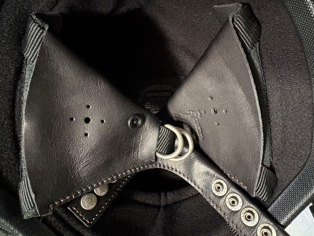 USAジャーマン ハーフヘルメットTT&CO. 本革イヤーカバー付き