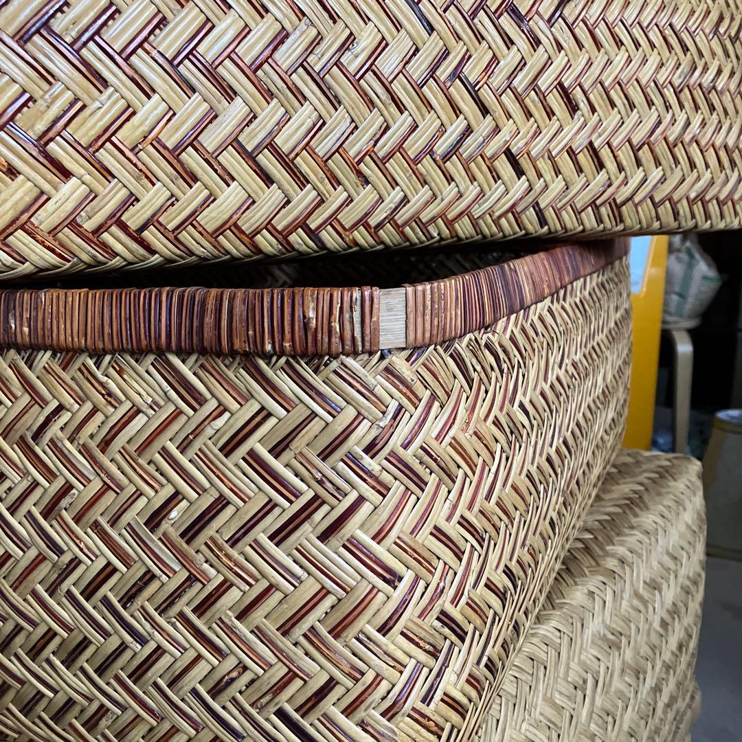 昭和レトロ 中サイズ 行李 クリーニング済み 超美品 ① ③セット