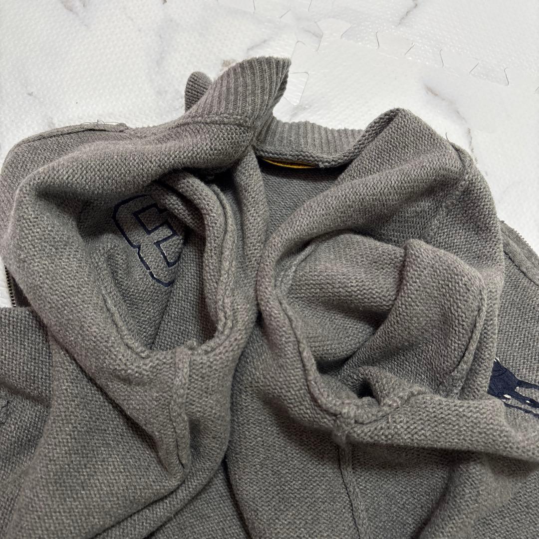 ✨美品✨ ポロラルフローレンニットセーター ビックポニー　ジップアップ