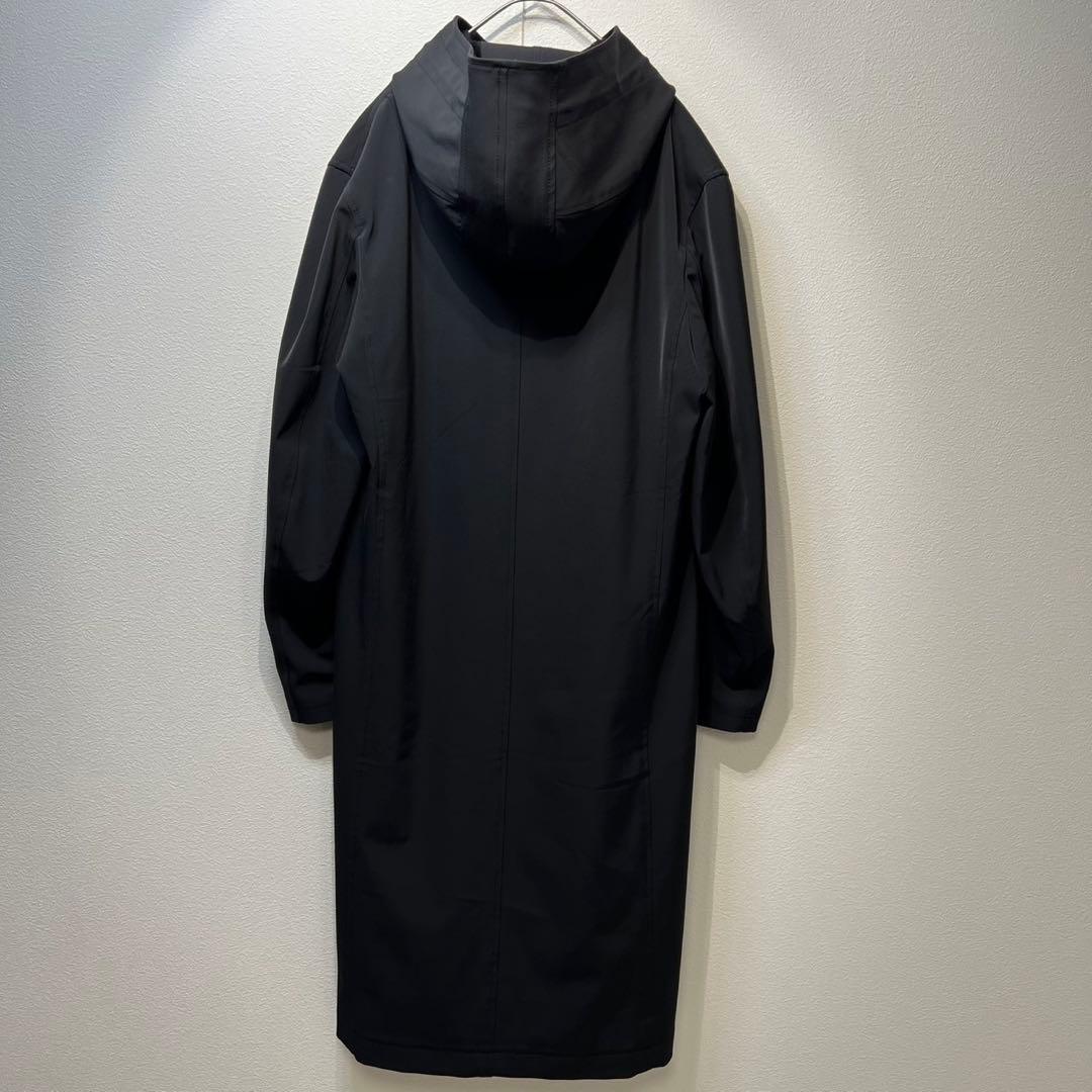 希少 美品 Y-3 ウール ライナー付き 刺繍ロゴ ステンカラー ロングコート