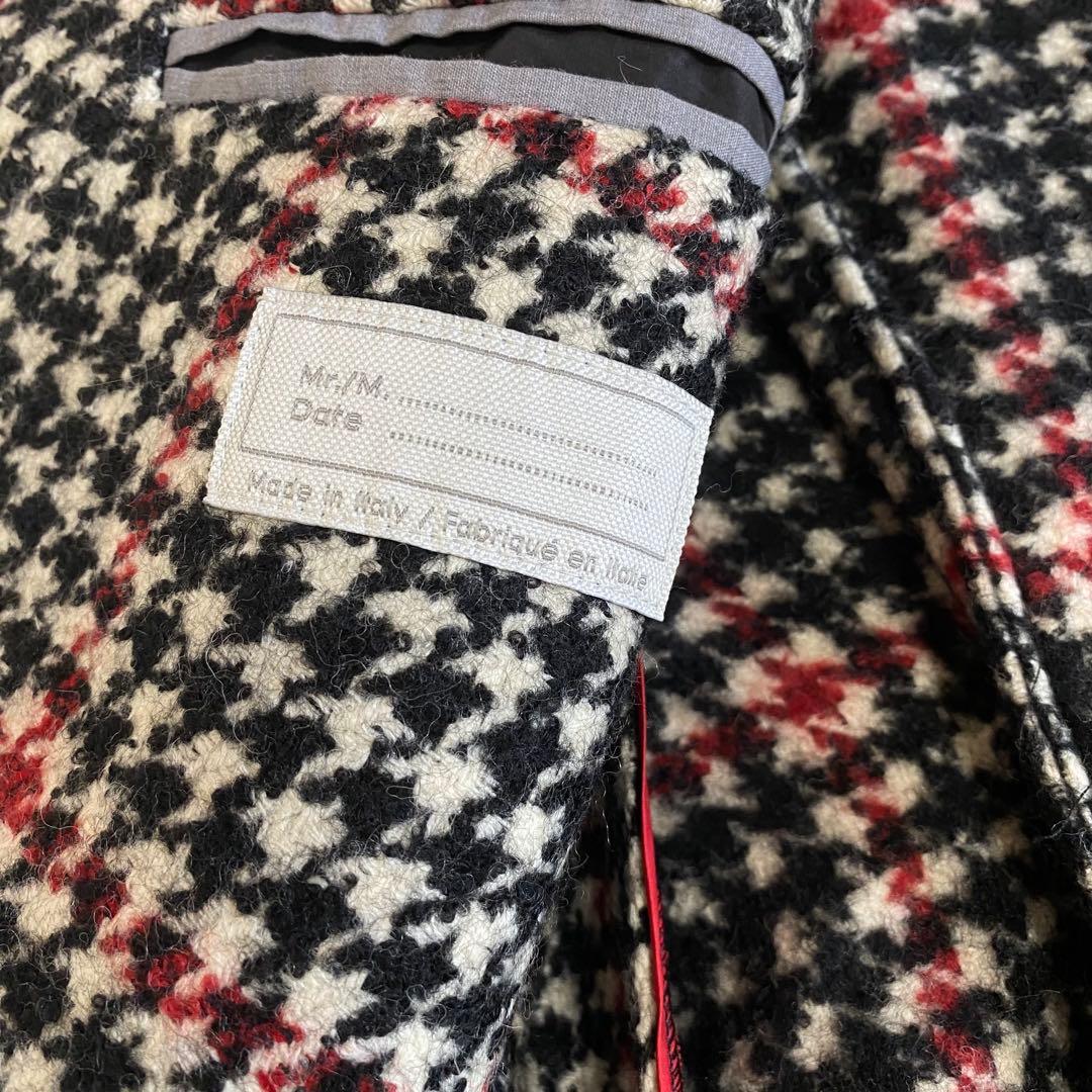 【美品/希少サイズ】イレブンティ　ダブルチェスターコート　アルパカ　千鳥　2XL
