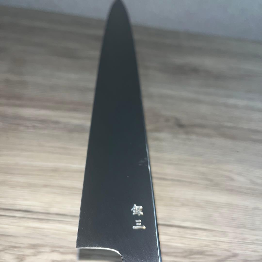 堺打刃物　切付柳　一尺　　銀三　黒たん柄