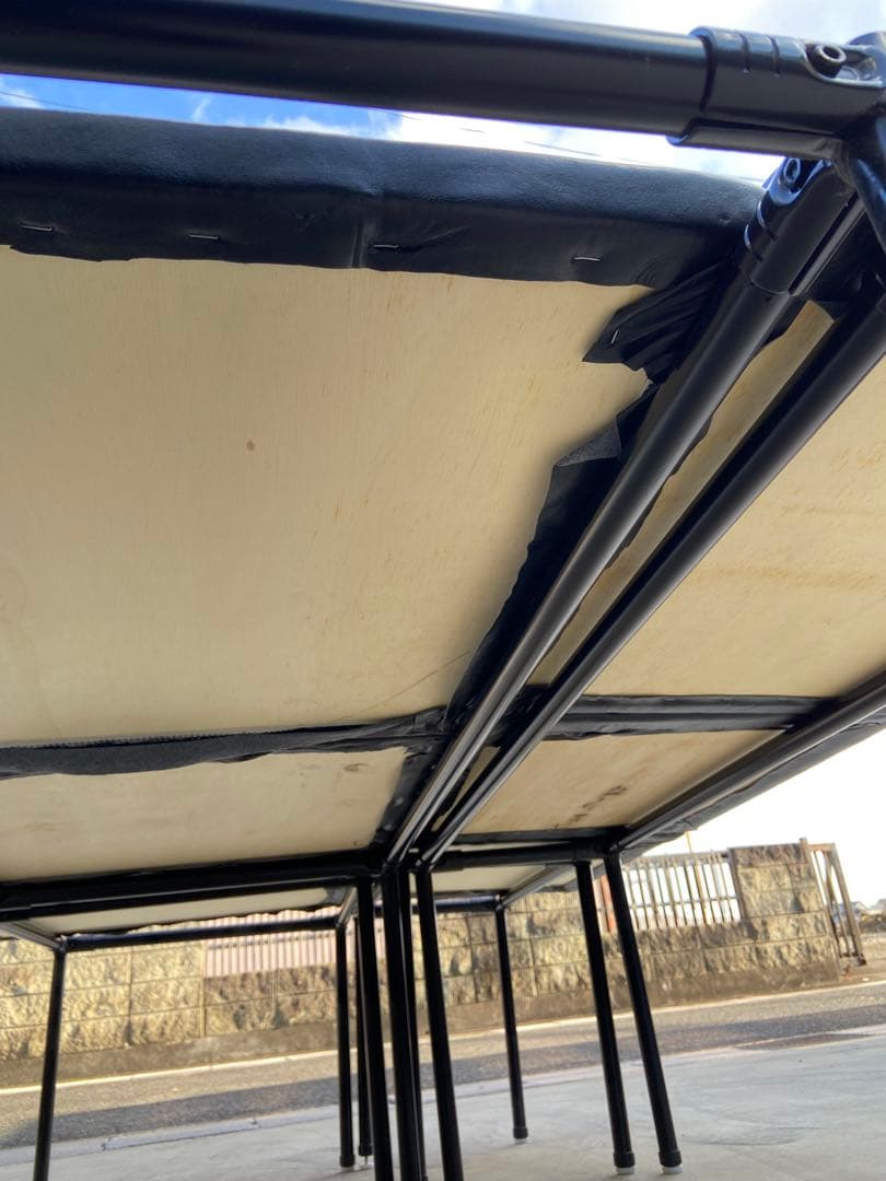 車中泊ベッド　イレクターパイプ