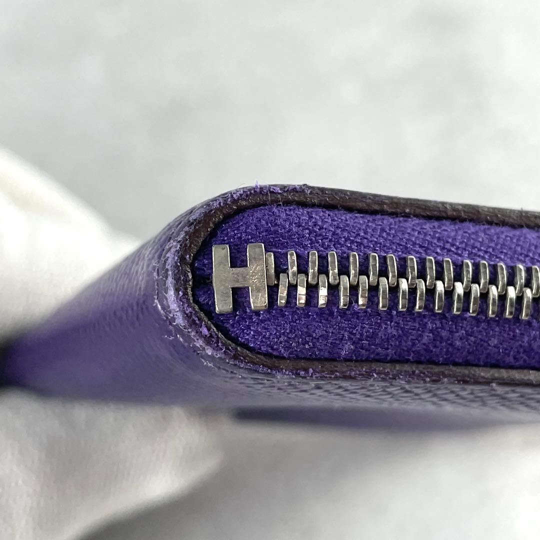 良品✨ HERMES エルメス リミックス カードケース レザー パープル