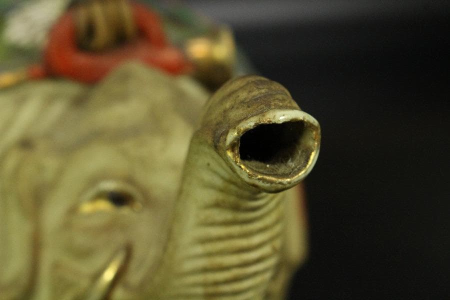 煎茶 象水注 萬古焼 時代物(K-LC757)