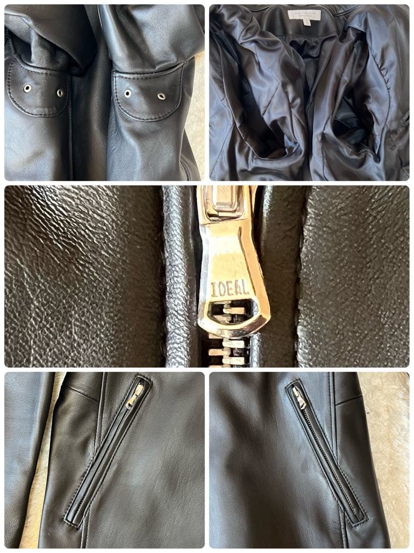 しん 】B&Yユナイテッドアローズ BY シープシングルライダース 本革