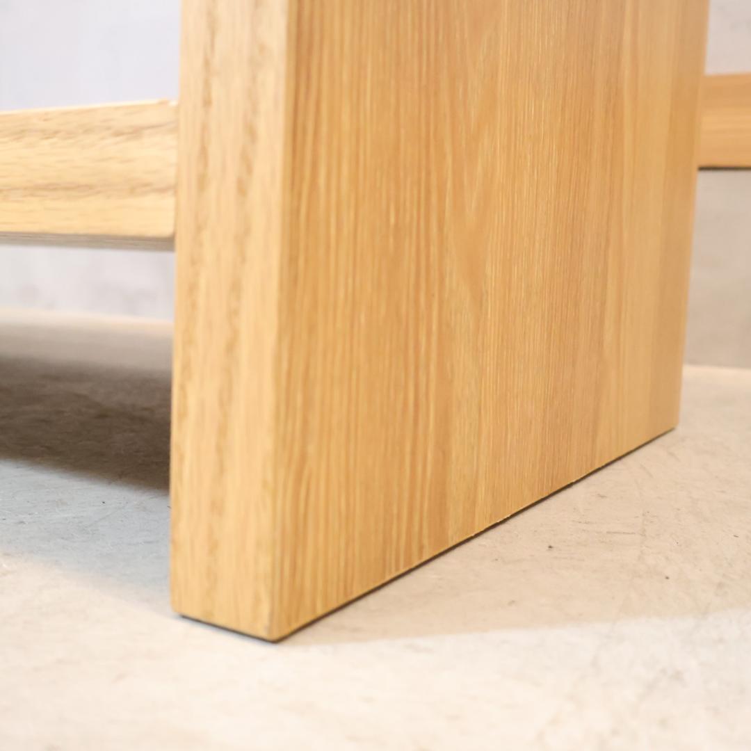 dinos CONTE オーク材 ウェーブカット シェルフ リビングボード