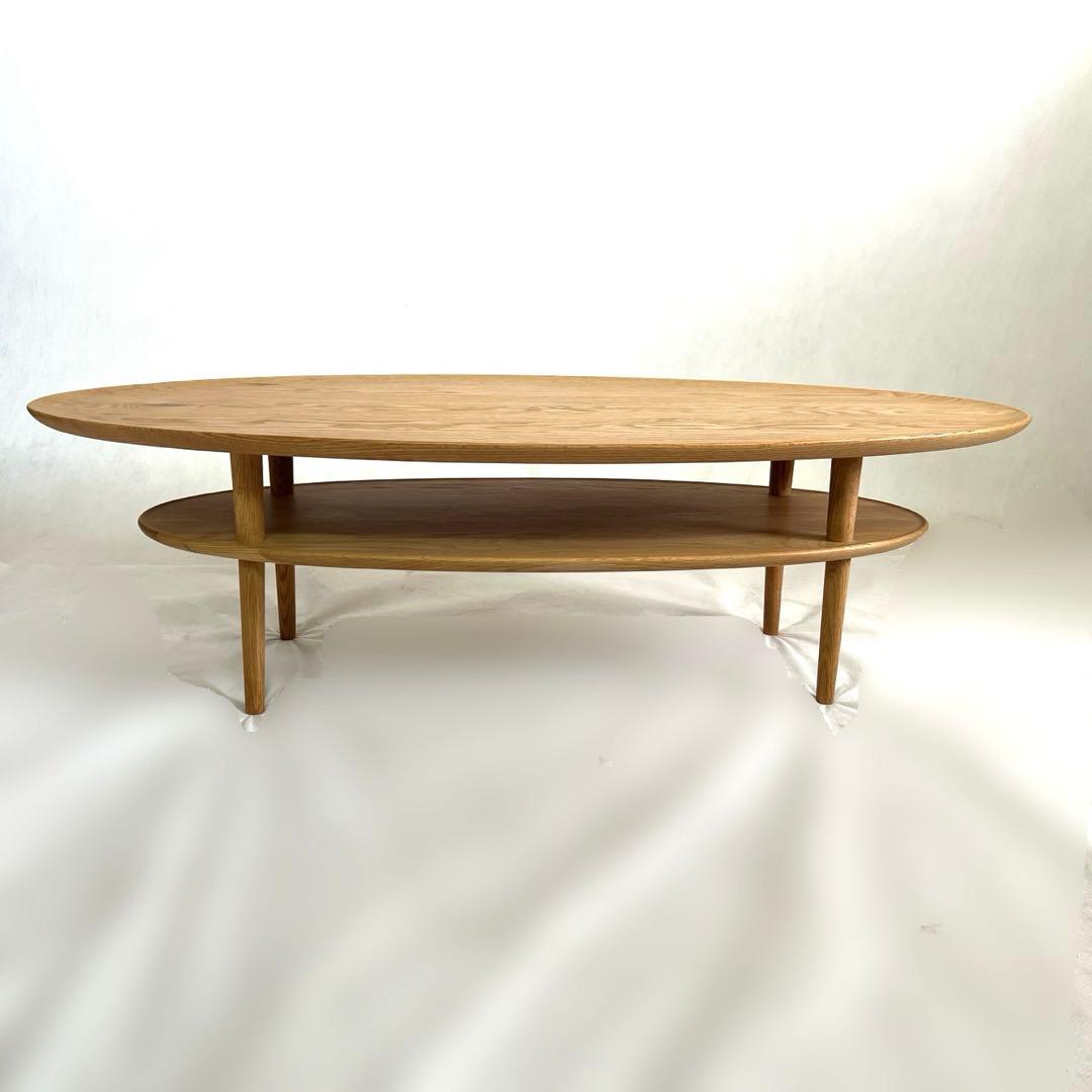 オーク無垢材センターテーブル HIRASHIMA・BORDO 120cm