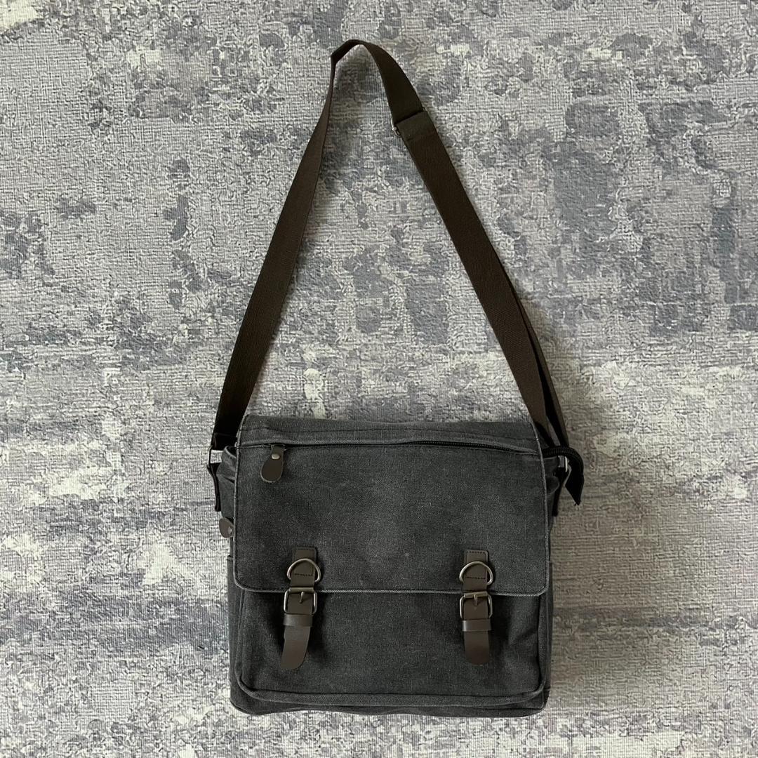 【Y2K】archive leather shoulder bag 00S