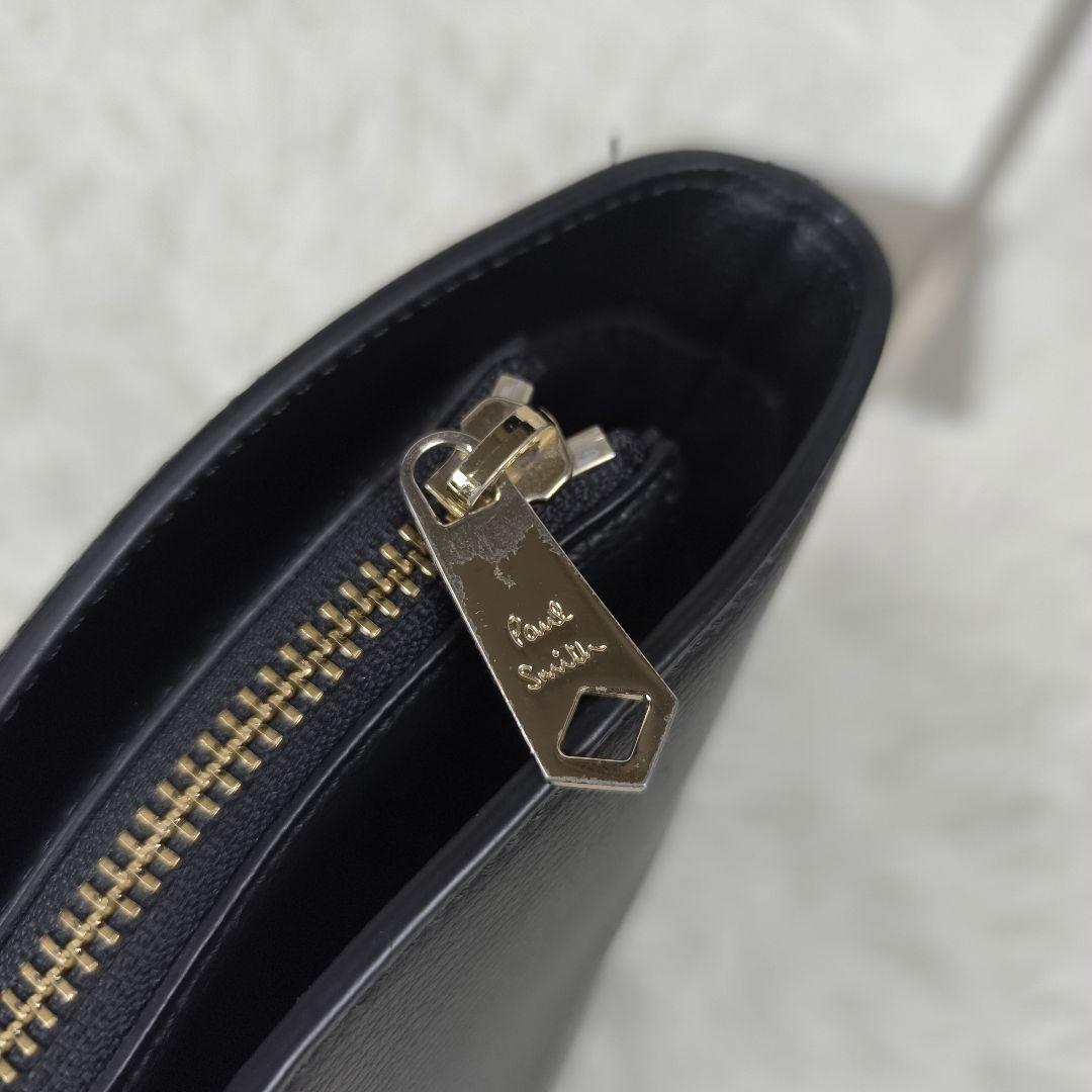 ✨美品✨ ポールスミス トートバッグ レザー シボ革 肩掛け B4可能 緑紺