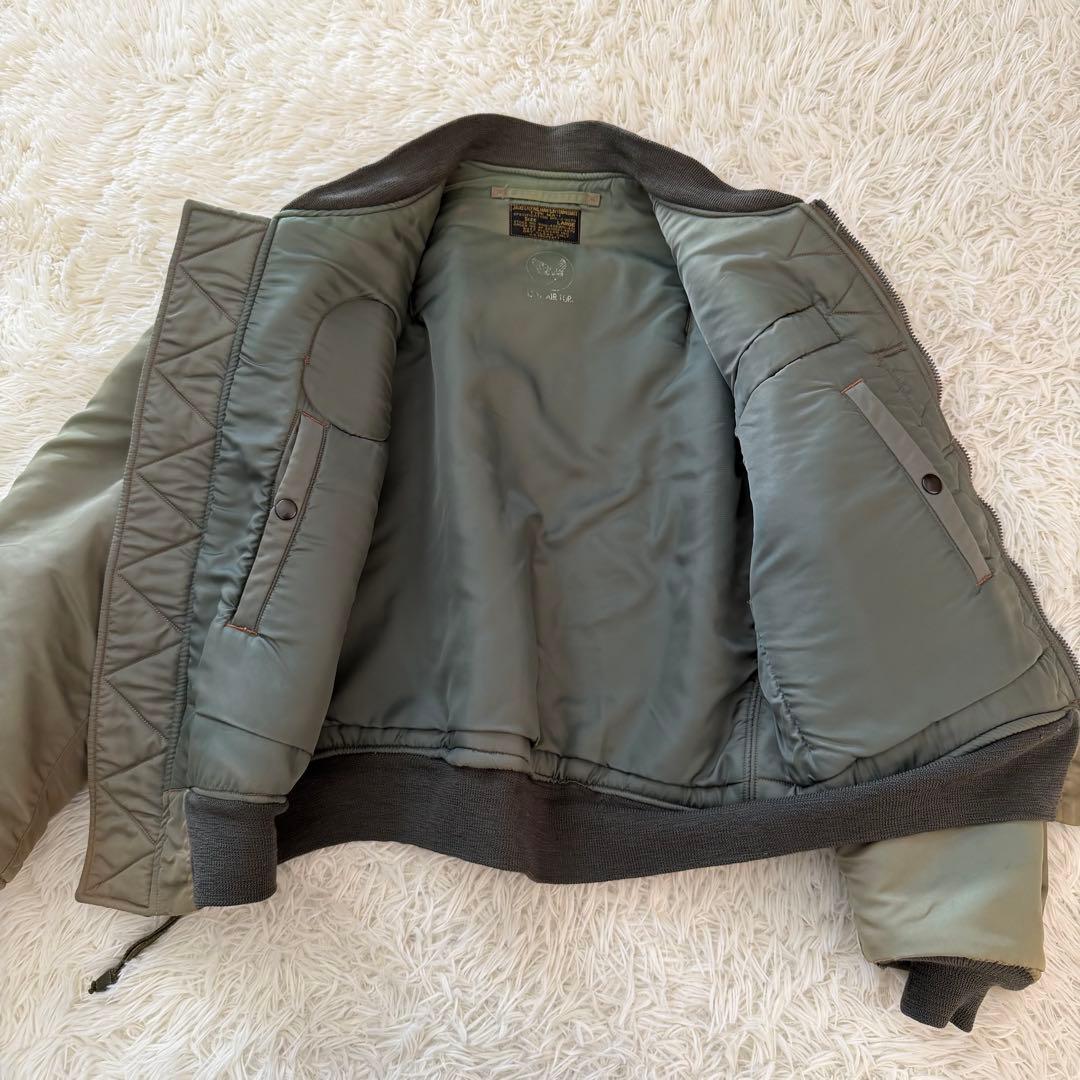 763　バズリクソンズ　MA-1フライトジャケット　L　ワッペン　M13412