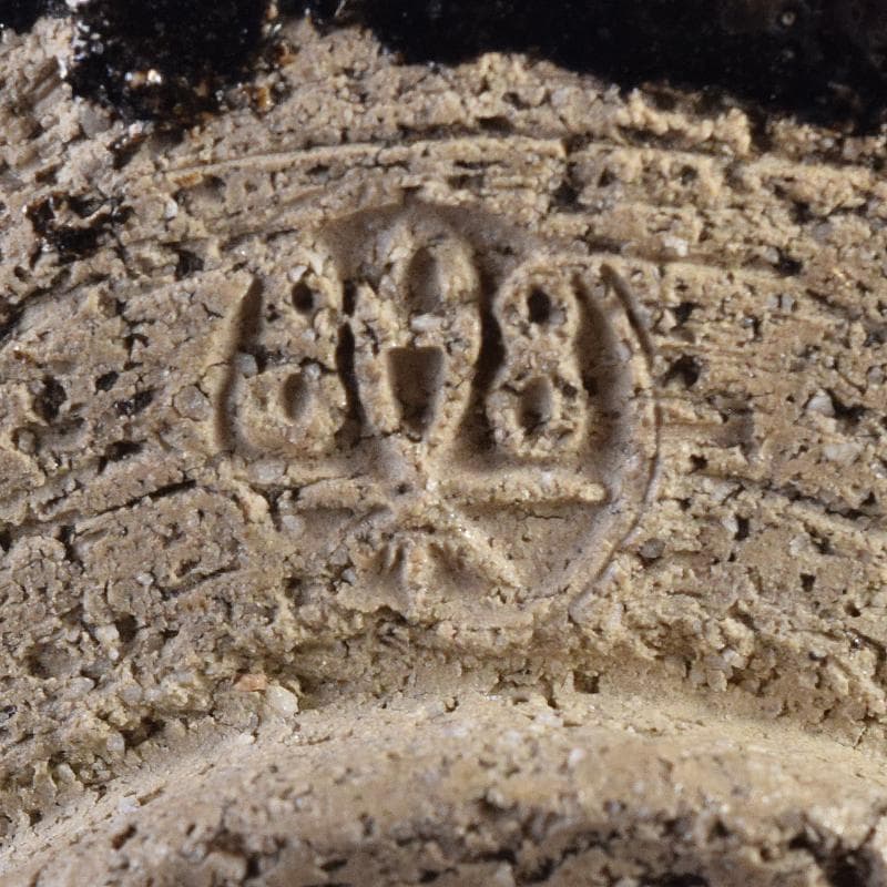 にゅ～まんさん　九代了入作　黒楽茶碗　仕覆付　十代旦入識箱　M　R8522