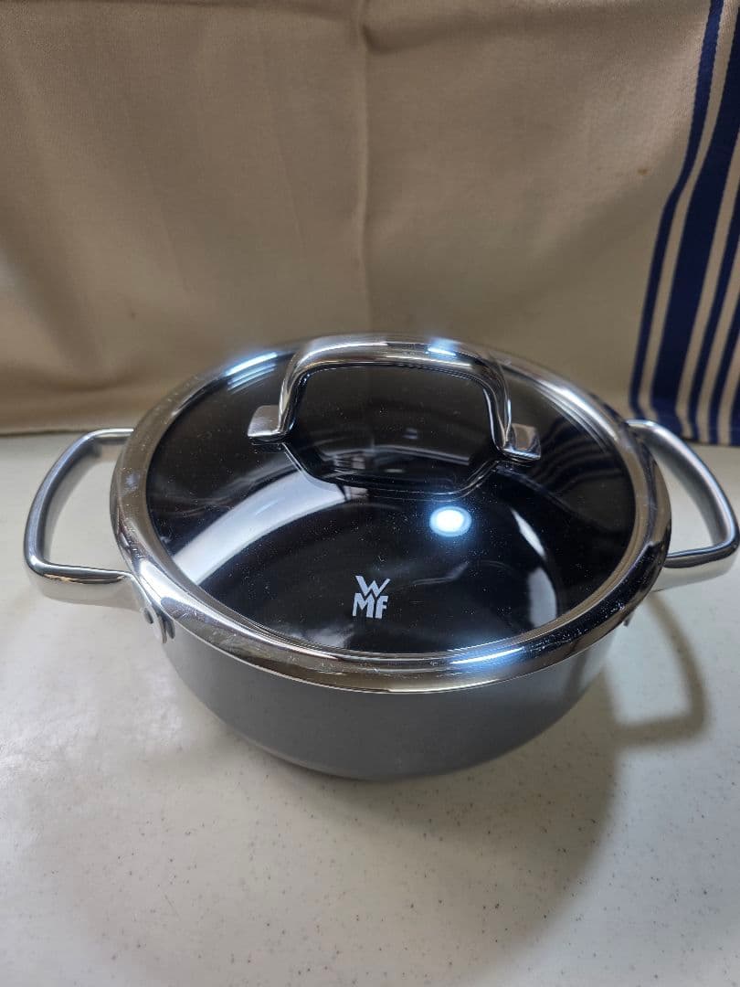 WMF フュージョンテック ミネラル ローキャセロール プラチナム　20cm