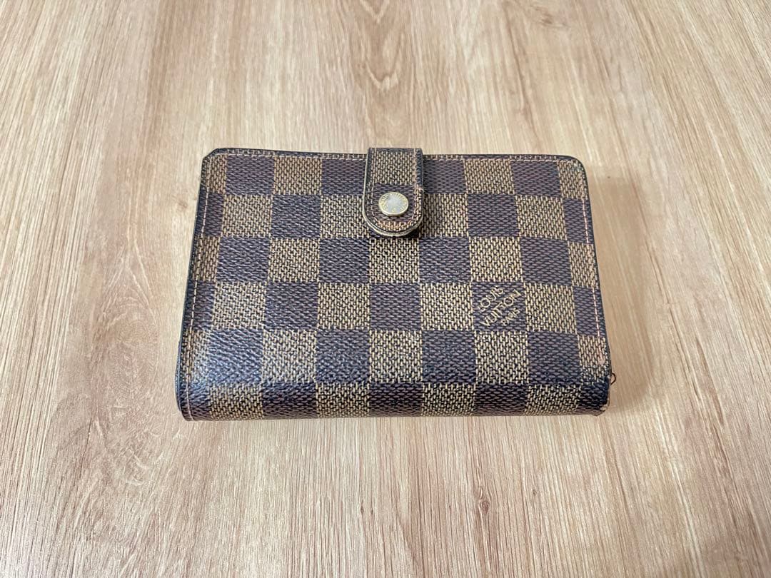 ルイヴィトン　ダミエ　二つ折り　がま口　財布