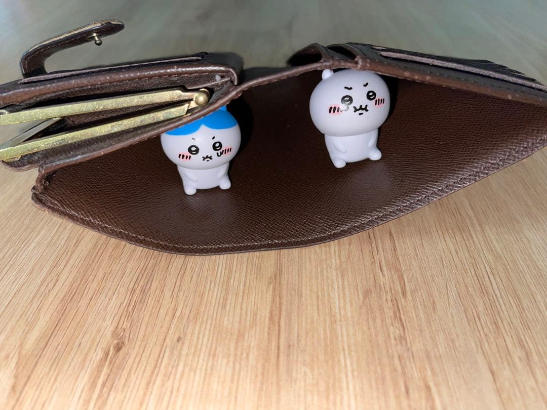 ルイヴィトン　ダミエ　二つ折り　がま口　財布