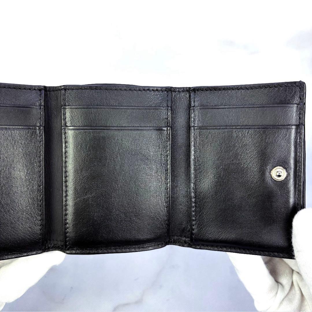 【極美品✨】LOEWE アナグラム トライフォールド ウォレット三つ折り財布