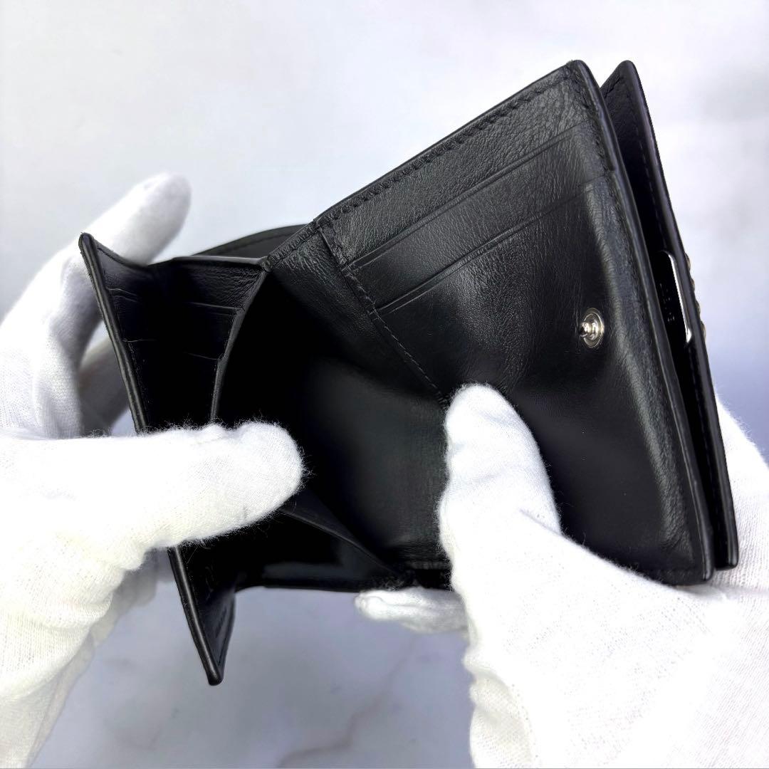 【極美品✨】LOEWE アナグラム トライフォールド ウォレット三つ折り財布