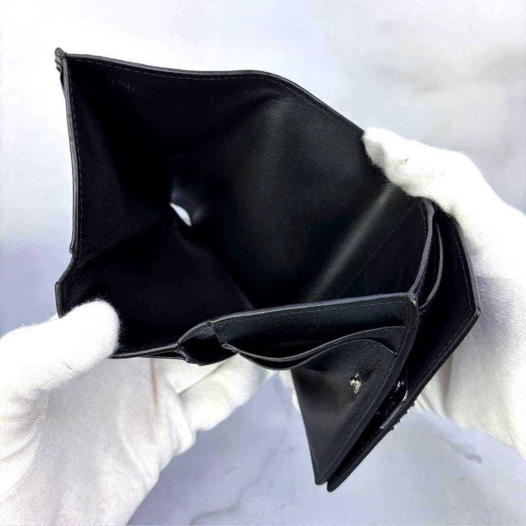 【極美品✨】LOEWE アナグラム トライフォールド ウォレット三つ折り財布