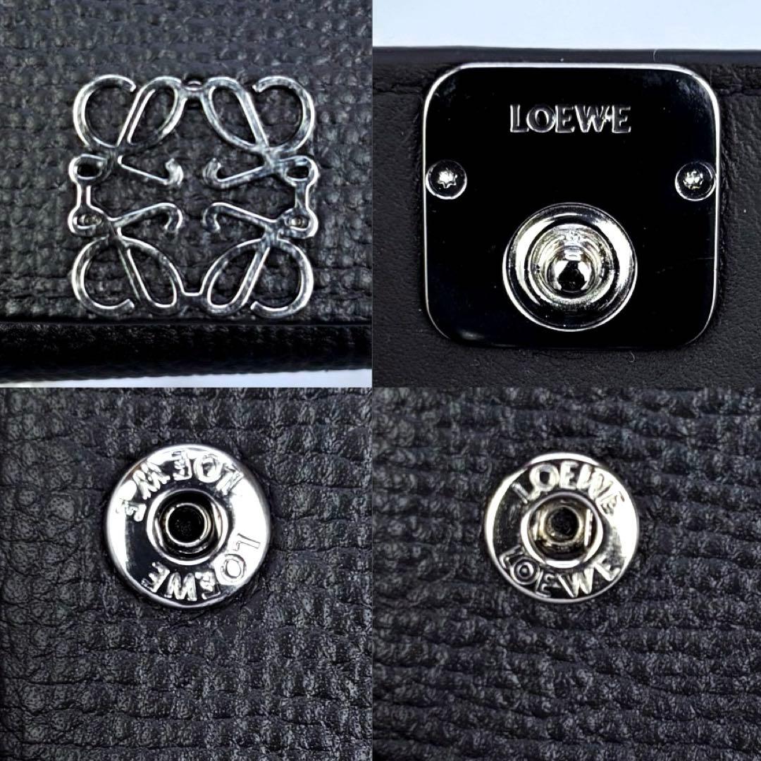 【極美品✨】LOEWE アナグラム トライフォールド ウォレット三つ折り財布