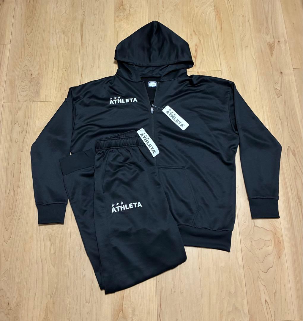 ATHLETA サッカーウェア　裏毛 上下セット　L
