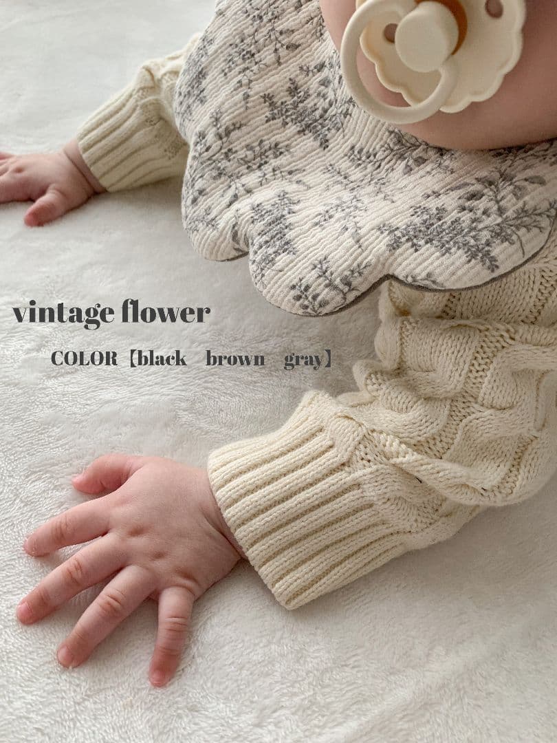 もくもくスタイ　ヴィンテージFlower　3色展開　900yen