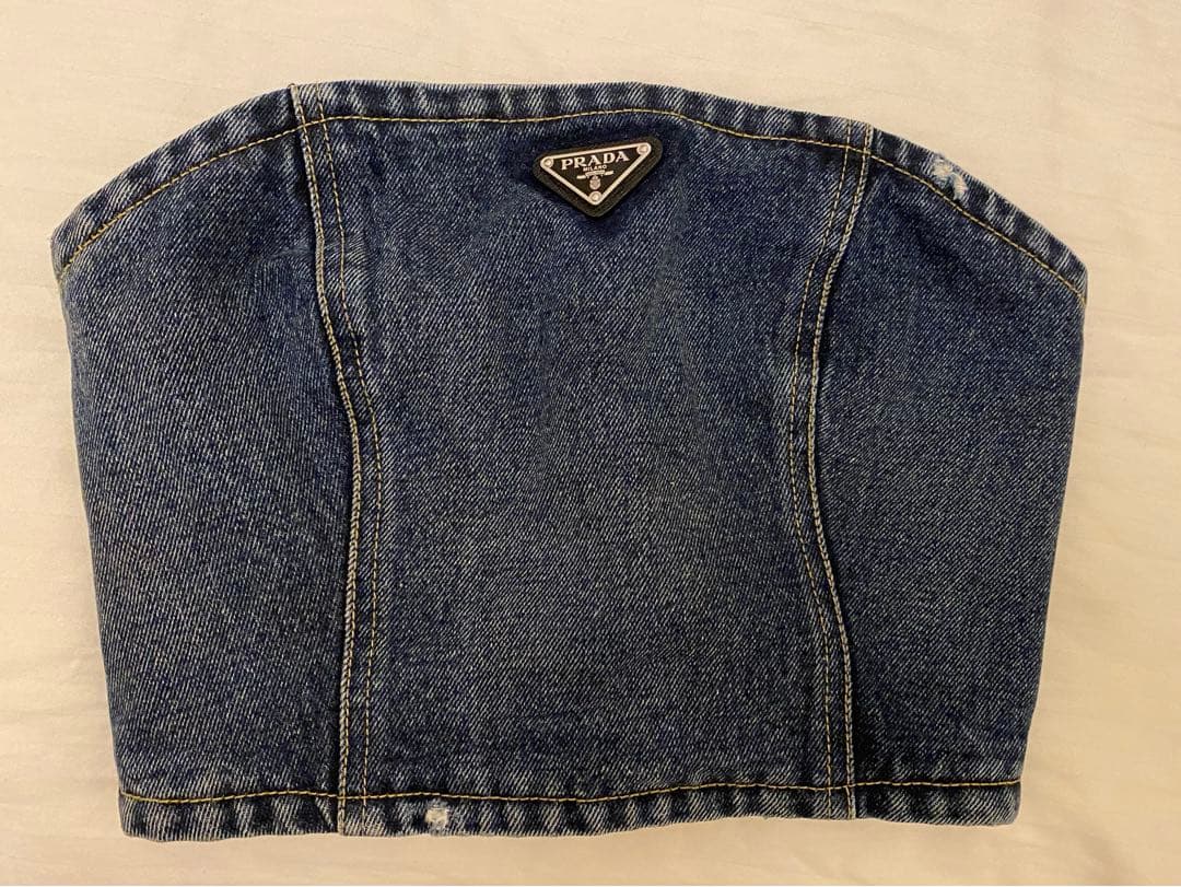 PRADA デニムビスチェトップ サイズ38