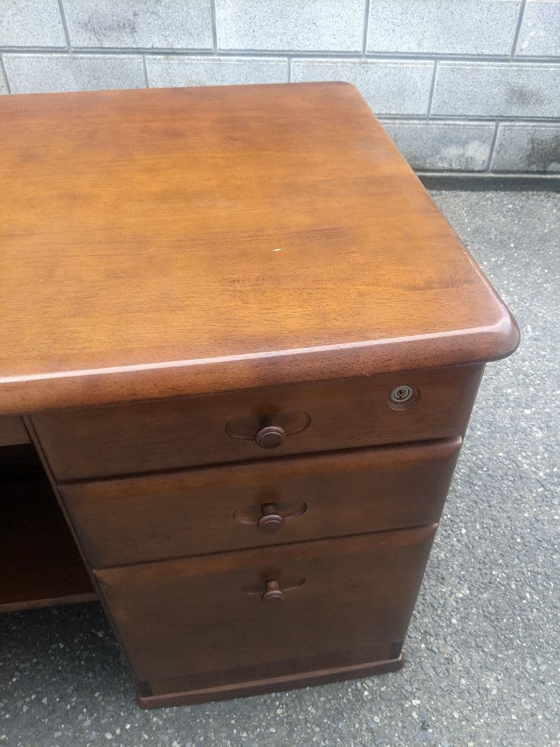 カリモク　片袖 デスク 引き出し 学習机 勉強机 書斎机