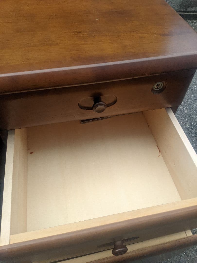 カリモク　片袖 デスク 引き出し 学習机 勉強机 書斎机