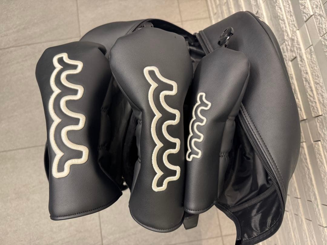 (ヘッドカバー3点付)2025年版⭐︎MUTA ゴルフバッグ ブラック⭐︎