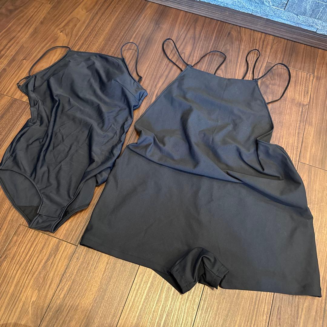 nala ブラック ワンピース水着 ２点セット