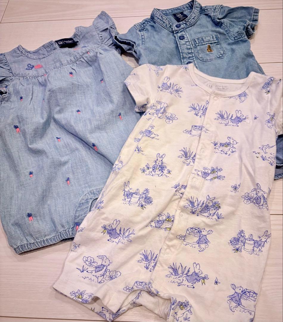 ゆ*◎様 ★新品タグ付多数★ 女の子ベビー服まとめ売り 80 90サイズ 40点