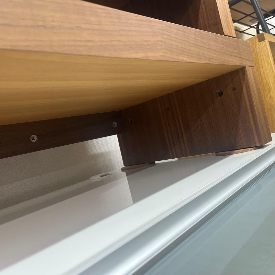 ウォールナット テレビ台 AVボード L字 伸縮 コーナー