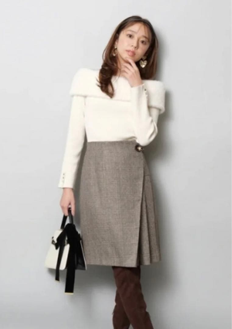 JUSGLITTY サイドプリーツミニスカート