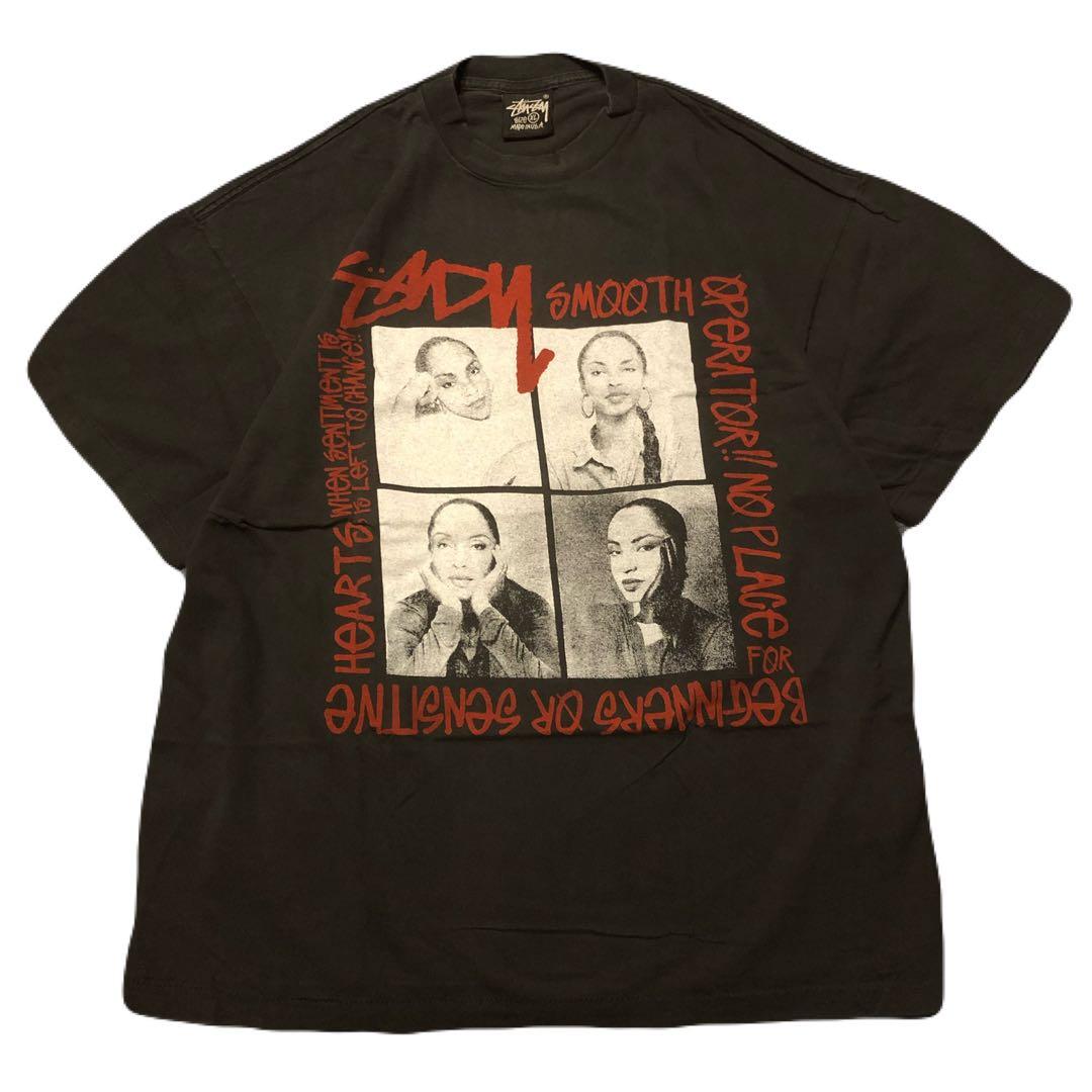 STUSSY × SADE Tシャツ 復刻 USA製 ブラック XL