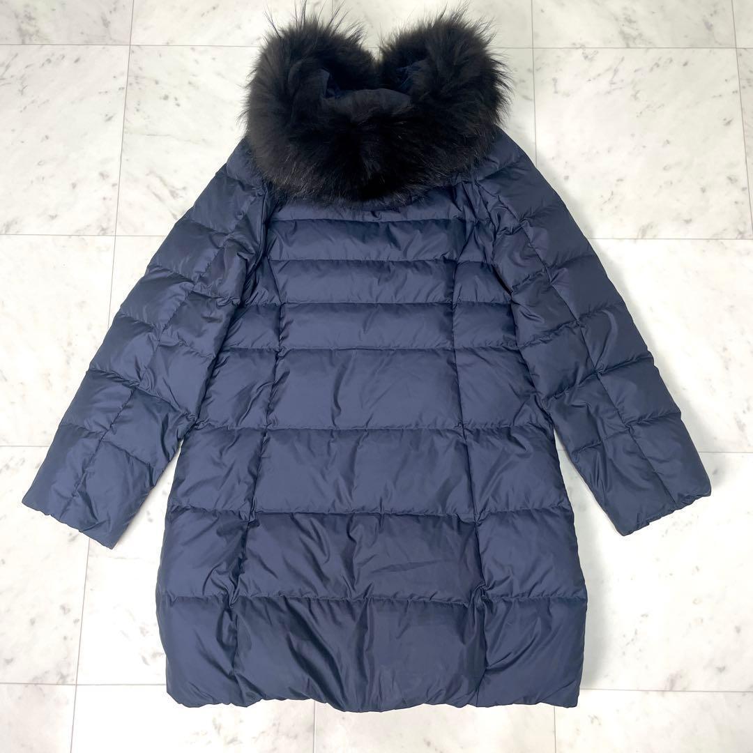 専用【極美品】ナノユニバース 2020AW 西川ダウン ファー ネイビー S