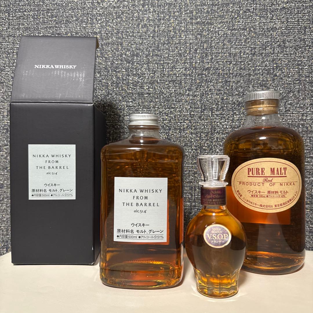 ニッカフロムザバレルと ピァアモルトレッドのギフトセット　 VSOP小瓶サービス