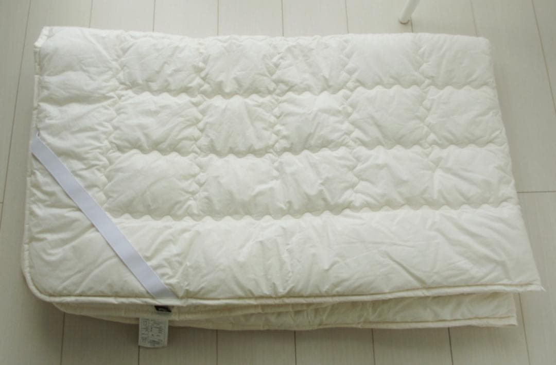 【新品未使用】丸三産業 洗えるベッドパッド コットン100％ セミダブル キナリ