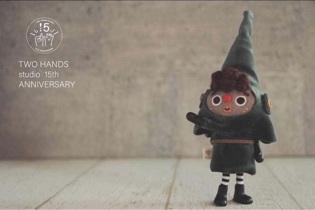 グリーンポスト・妖精　ハンドメイド　フェルト人形　可動　フィギュア　ぬいぐるみ