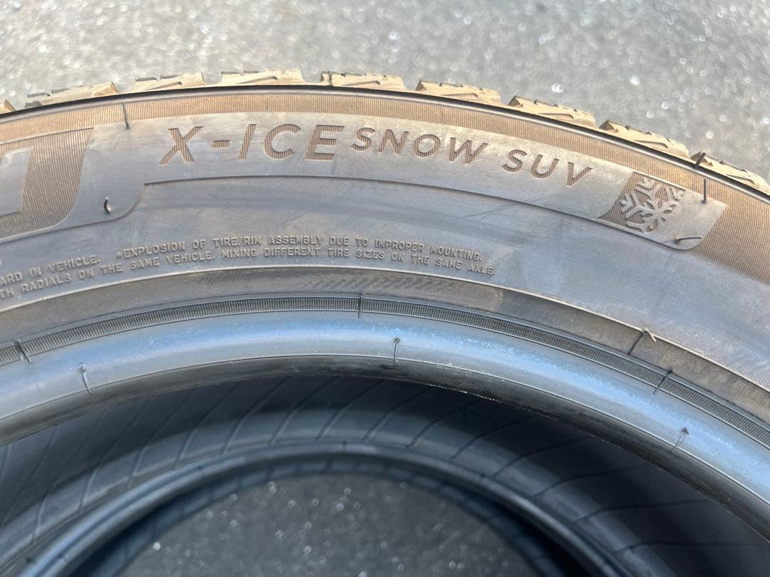 2022年製 中古 ミシュラン 冬タイヤ スタッドレス 225/55R19 2本