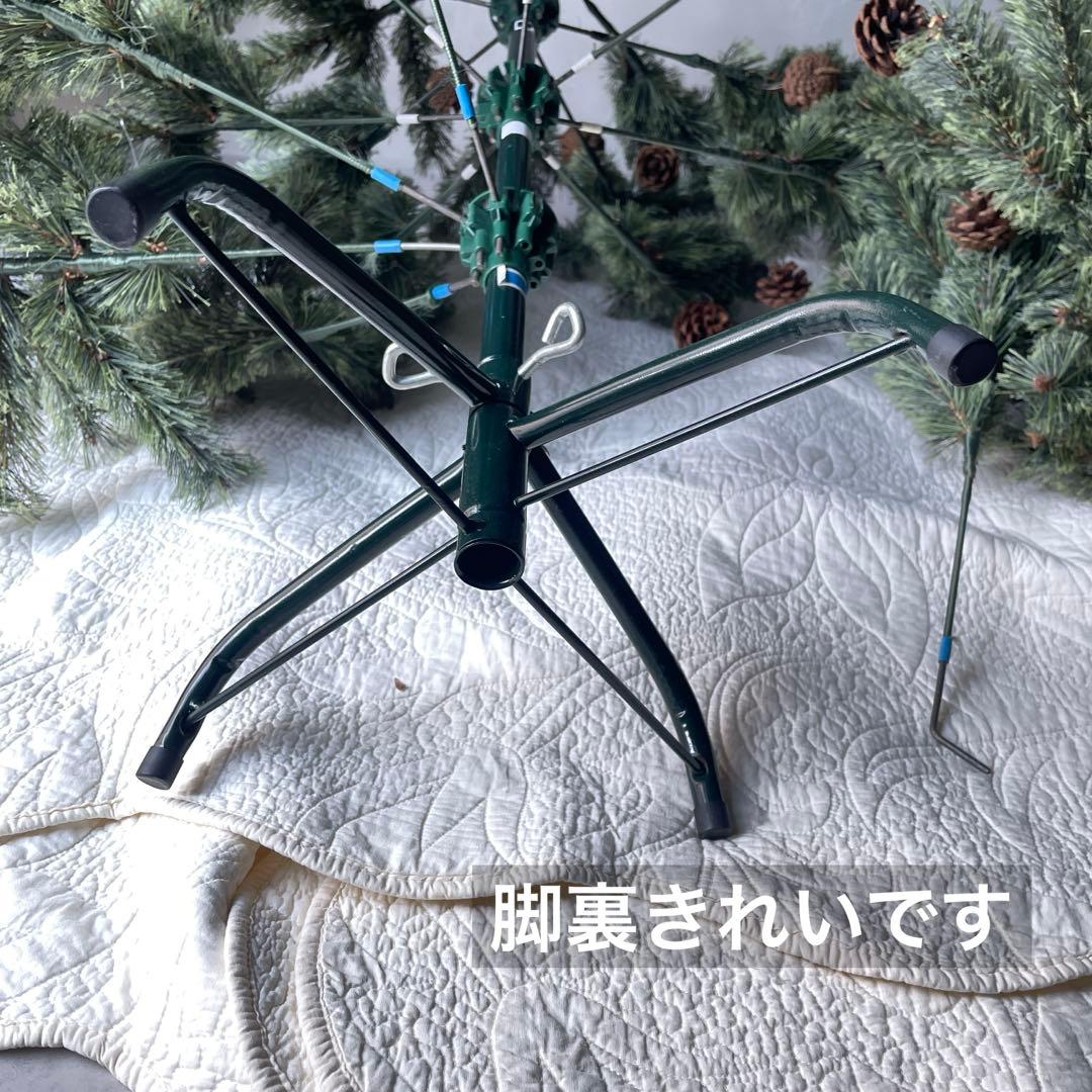 約150cm クリスマスツリー ナチュラル　松ぼっくり　折りたたみ　収納袋付き！