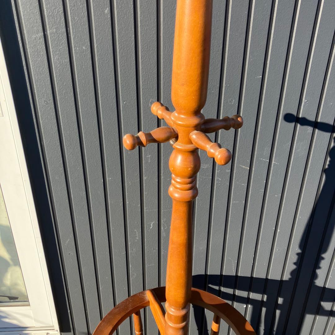 昭和レトロ 木製 ポールハンガー ハンガーラック 傘立て ビンテージ 古家具