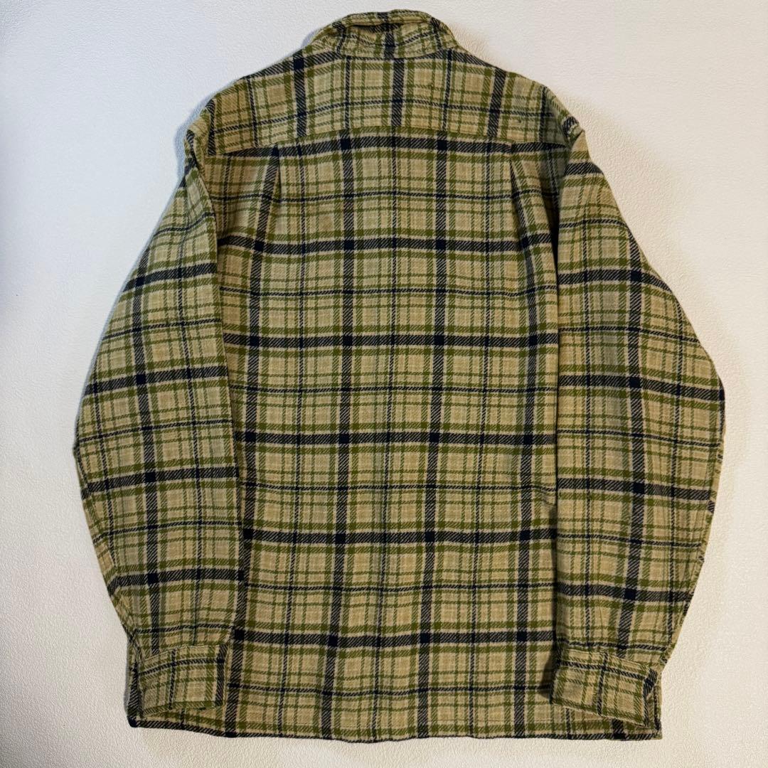 60s-70s Pendleton ボードシャツ　ウールシャツ　USA製　L