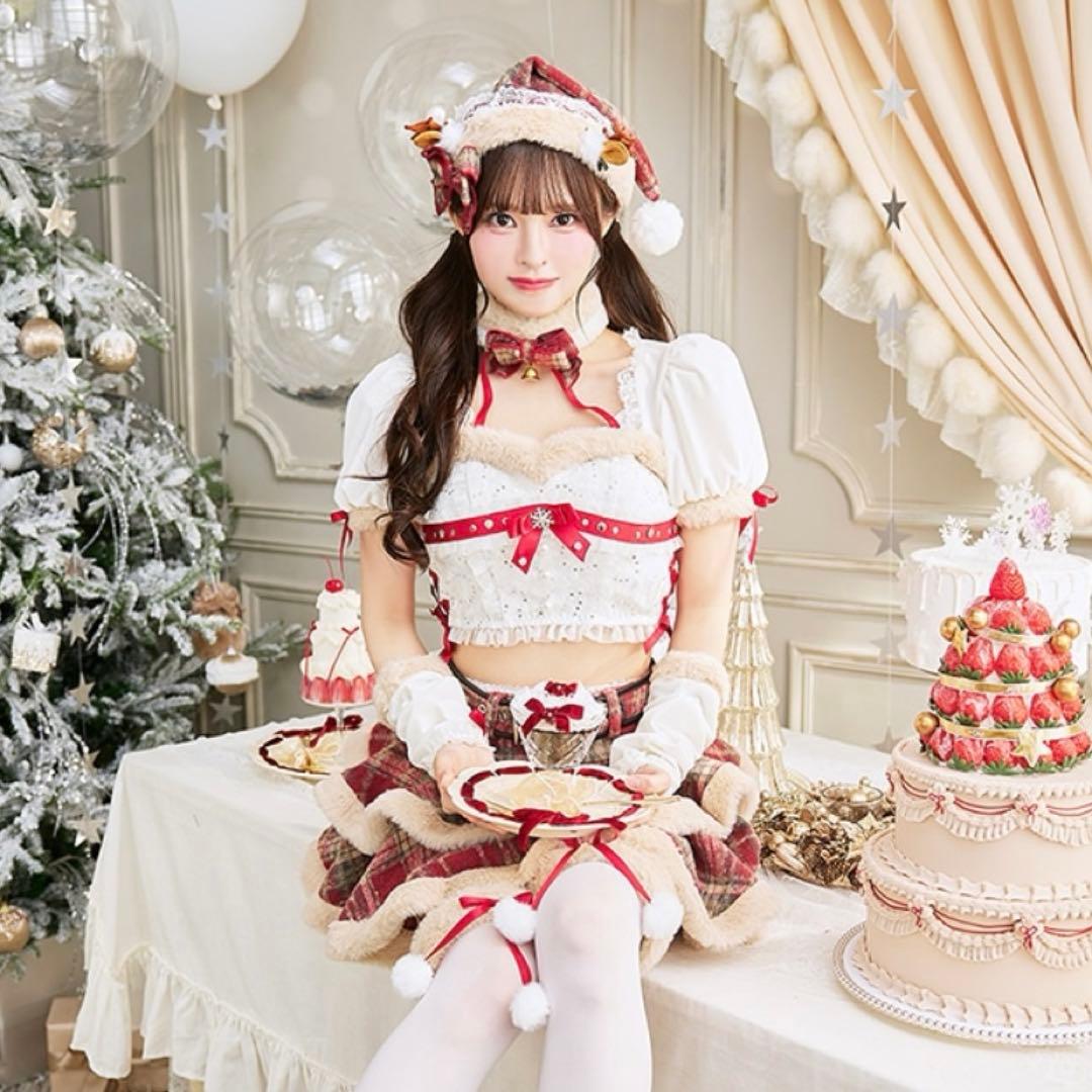 フレンチチェックノエルトナカイ 赤