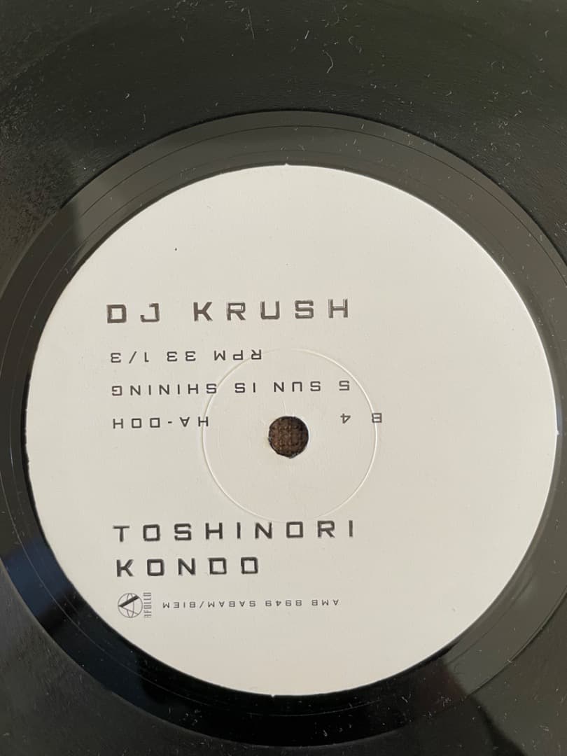 dj krush toshinori kondo 記憶　レコード