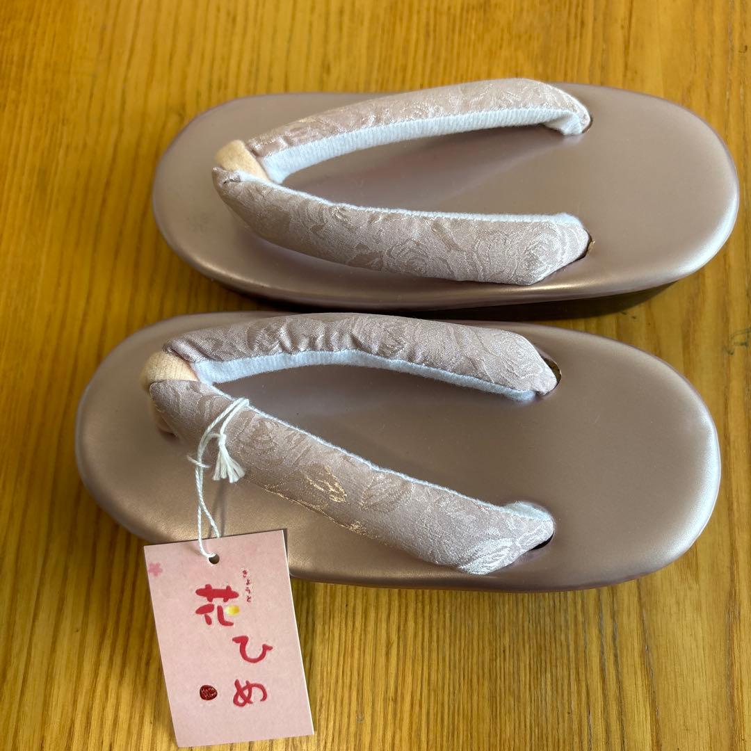 七五三　三歳被布セット➕草履バッグ ジャパンスタイル