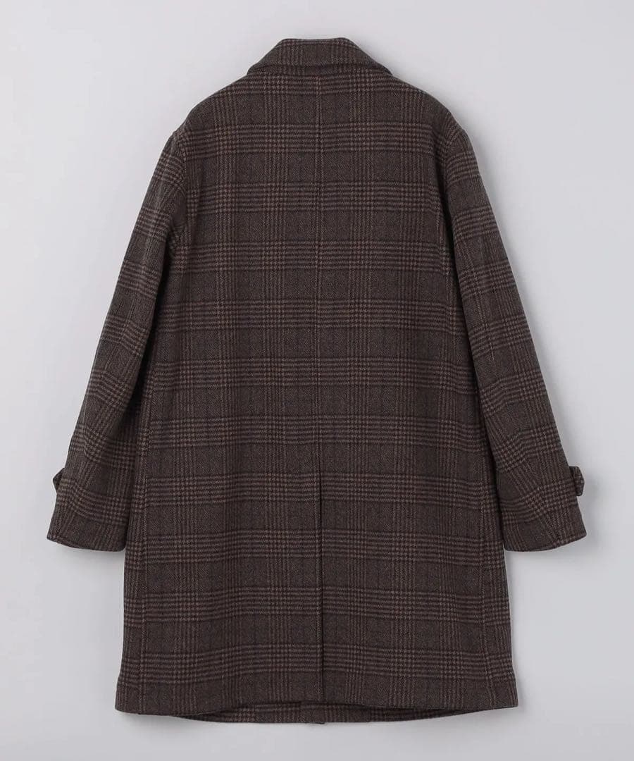SHIPS 『新品☆ホロウ ウール ステンカラーコート ブラウン』Lサイズ