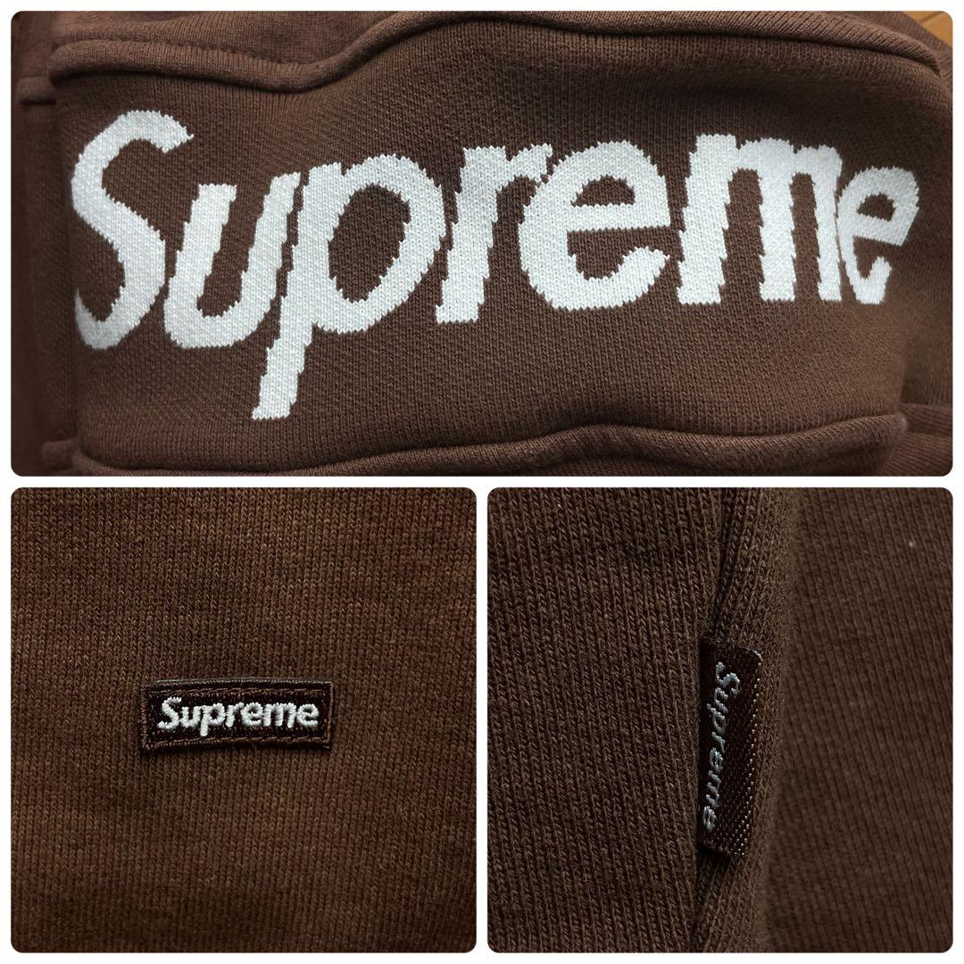 3142U【希少モデル】シュプリーム☆スモールボックスロゴ フードロゴ パーカー