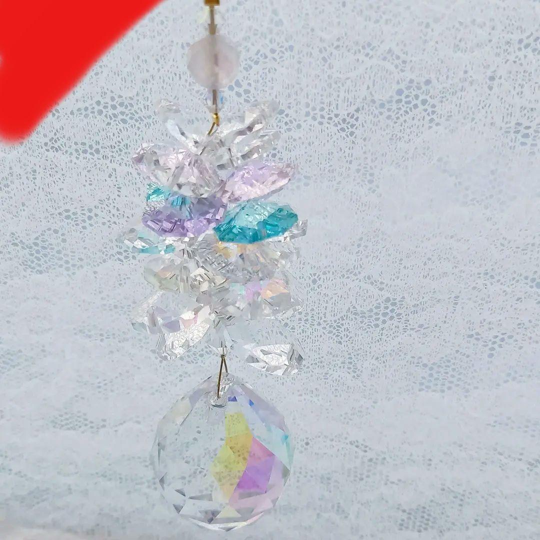 サンキャッチャー♡ハンドメイド「アスフールオーロラとパステルカラー♡」